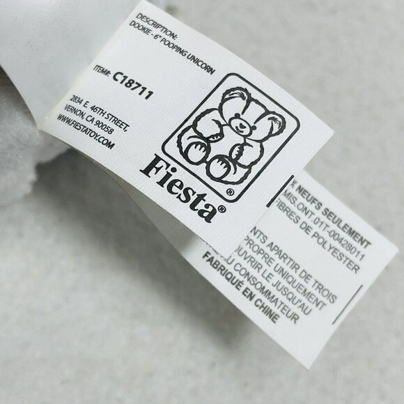 Fiesta Dookie Pooping Unicorn Plush Toy 6” Squatty Potty Funny Rainbow Doll Kid - Picture 12 of 12